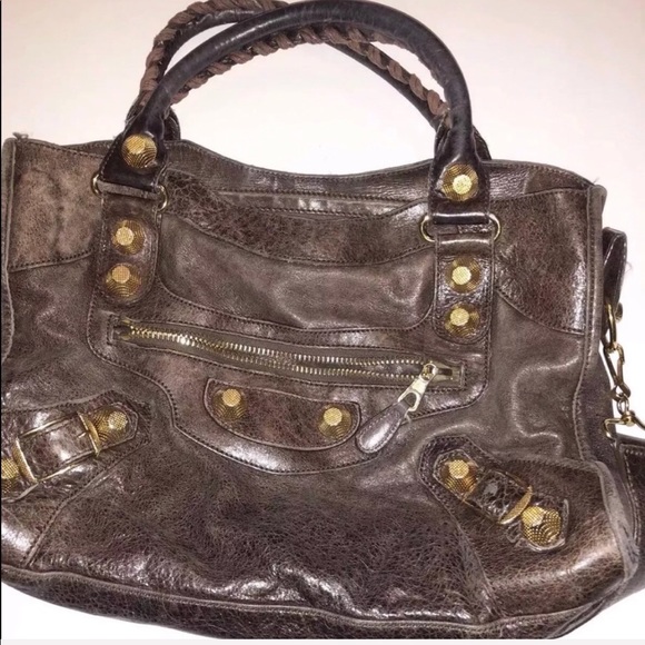 Auth BALENCIAGA THE GIANT CITY Editors 2way Purse - Picture 7 of 8